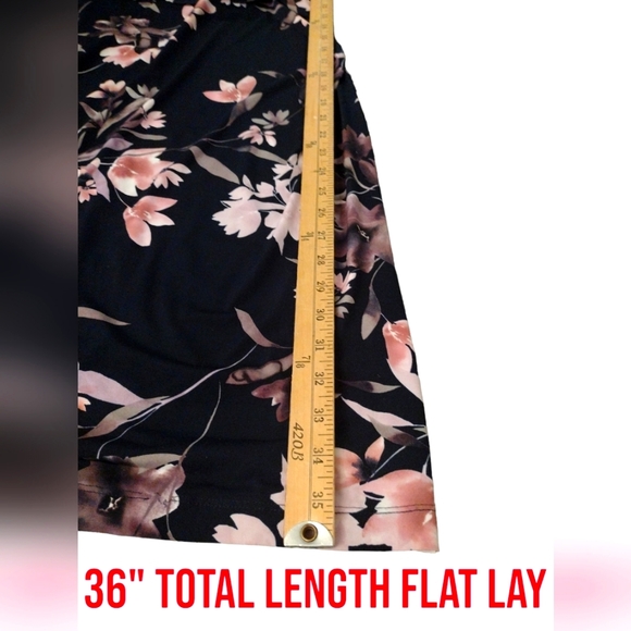 NWOT CONNECTED BEAUTIFUL WOMENS FLORAL FLUTTER SLEEVE DRESS SIZE 8 - Picture 9 of 9